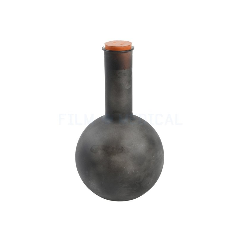 Black Frosted Round Bottom Flask